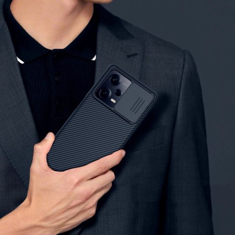 Nillkin CamShield Pro Case etui do Xiaomi Redmi Note 12 Pro / Poco X5 Pro 5G pokrowiec z osłoną na aparat czarne Nillkin CamShield Pro Case etui do Xiaomi Redmi Note 12 Pro / Poco X5 Pro 5G pokrowiec z osłoną na aparat czarne
