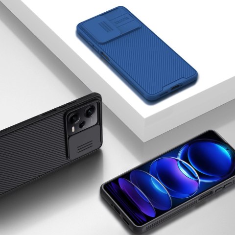 Nillkin CamShield Pro Case etui do Xiaomi Redmi Note 12 Pro / Poco X5 Pro 5G pokrowiec z osłoną na aparat czarne Nillkin CamShield Pro Case etui do Xiaomi Redmi Note 12 Pro / Poco X5 Pro 5G pokrowiec z osłoną na aparat czarne