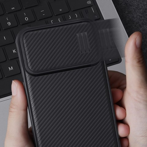 Nillkin CamShield S Case etui iPhone 14 Pro Max pancerny pokrowiec osłona na aparat zielone Nillkin CamShield S Case etui iPhone 14 Pro Max pancerny pokrowiec osłona na aparat zielone