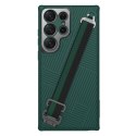 Nillkin Strap Case etui do Samsung Galaxy S23 Ultra pancerny pokrowiec z paskiem na rękę zielone
