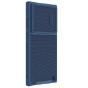 Nillkin Textured S Case etui Samsung Galaxy S22 Ultra pancerny pokrowiec z osłoną na aparat niebieskie