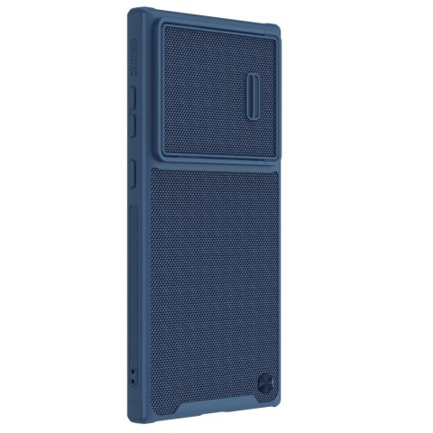 Nillkin Textured S Case etui Samsung Galaxy S22 Ultra pancerny pokrowiec z osłoną na aparat niebieskie Nillkin Textured S Case etui Samsung Galaxy S22 Ultra pancerny pokrowiec z osłoną na aparat niebieskie