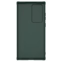 Nillkin Textured S Case etui Samsung Galaxy S22 Ultra pancerny pokrowiec z osłoną na aparat zielone