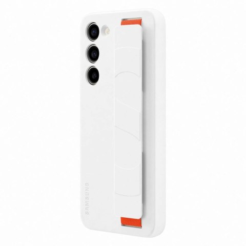 Samsung Silicone Grip Cover etui Samsung Galaxy S23+ silikonowy pokrowiec z paskiem na rękę białe (EF-GS916TWEGWW) Samsung Silicone Grip Cover etui Samsung Galaxy S23+ silikonowy pokrowiec z paskiem na rękę białe (EF-GS916TWEGWW)