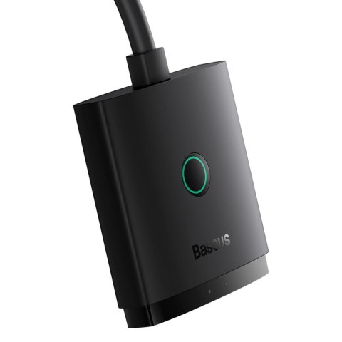 Adapter HDMI 2w1 4K 60Hz dwukierunkowy z wbudowanym kablem 1m Baseus AirJoy - czarny Adapter HDMI 2w1 4K 60Hz dwukierunkowy z wbudowanym kablem 1m Baseus AirJoy - czarny