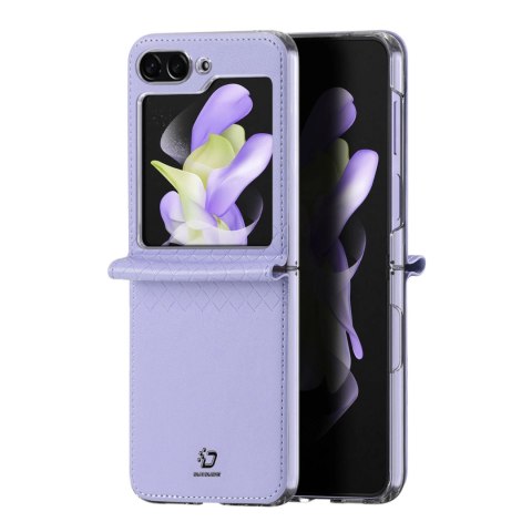 Etui Dux Ducis Bril skórzane na Samsung Galaxy Z Flip 5 5G - fioletowe Etui Dux Ducis Bril skórzane na Samsung Galaxy Z Flip 5 5G - fioletowe