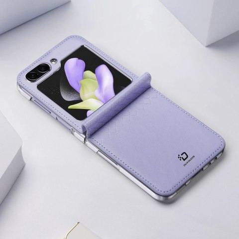 Etui Dux Ducis Bril skórzane na Samsung Galaxy Z Flip 5 5G - fioletowe Etui Dux Ducis Bril skórzane na Samsung Galaxy Z Flip 5 5G - fioletowe
