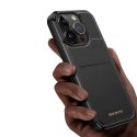 Etui portfel Dux Ducis Rafi Mag z podstawką 3w1 do iPhone 14 Pro z MagSafe i blokadą RFID - czarne