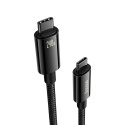 Kabel USB C - USB C 480Mb/s 240W 3m Baseus Tungsten Gold CAWJ040101 - czarny