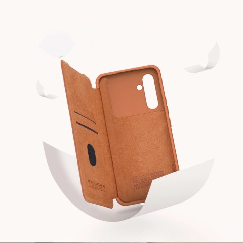 Nillkin Qin Leather Pro Case etui do Samsung Galaxy A54 5G pokrowiec z klapką osłona na aparat czarne Nillkin Qin Leather Pro Case etui do Samsung Galaxy A54 5G pokrowiec z klapką osłona na aparat czarne