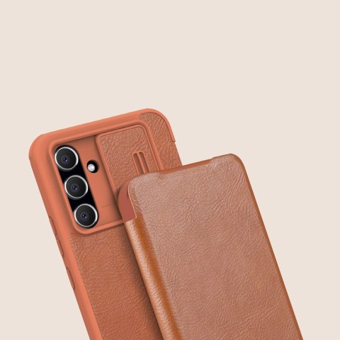 Nillkin Qin Leather Pro Case etui do Samsung Galaxy A54 5G pokrowiec z klapką osłona na aparat czarne Nillkin Qin Leather Pro Case etui do Samsung Galaxy A54 5G pokrowiec z klapką osłona na aparat czarne