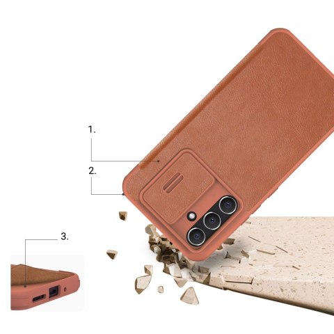 Nillkin Qin Leather Pro Case etui do Samsung Galaxy A54 5G pokrowiec z klapką osłona na aparat czarne Nillkin Qin Leather Pro Case etui do Samsung Galaxy A54 5G pokrowiec z klapką osłona na aparat czarne