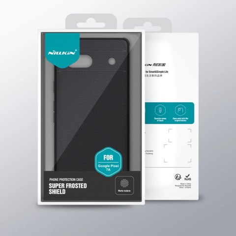 Pancerne etui Google Pixel 7a pancerny pokrowiec Nillkin Super Frosted Shield Pro - czarne Pancerne etui Google Pixel 7a pancerny pokrowiec Nillkin Super Frosted Shield Pro - czarne