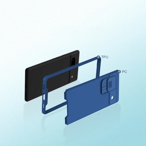 Pancerne etui Google Pixel 7a z osłoną na aparat Nillkin CamShield Pro Case - czarne Pancerne etui Google Pixel 7a z osłoną na aparat Nillkin CamShield Pro Case - czarne