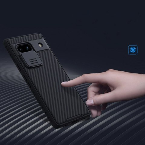 Pancerne etui Google Pixel 7a z osłoną na aparat Nillkin CamShield Pro Case - czarne Pancerne etui Google Pixel 7a z osłoną na aparat Nillkin CamShield Pro Case - czarne