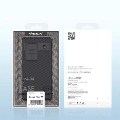 Pancerne etui Google Pixel 7a z osłoną na aparat Nillkin CamShield Pro Case - czarne Pancerne etui Google Pixel 7a z osłoną na aparat Nillkin CamShield Pro Case - czarne