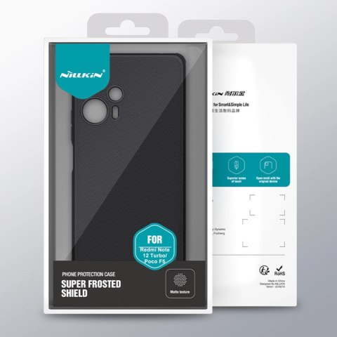 Pancerne etui Xiaomi Redmi Note 12 Turbo / Xiaomi Poco F5 pancerny pokrowiec Nillkin Super Frosted Shield Pro - czarne Pancerne etui Xiaomi Redmi Note 12 Turbo / Xiaomi Poco F5 pancerny pokrowiec Nillkin Super Frosted Shield Pro - czarne
