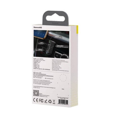 Transmiter Bluetooth AUX Baseus BSBA-02 (Overseas Edition) - czarny Transmiter Bluetooth AUX Baseus BSBA-02 (Overseas Edition) - czarny