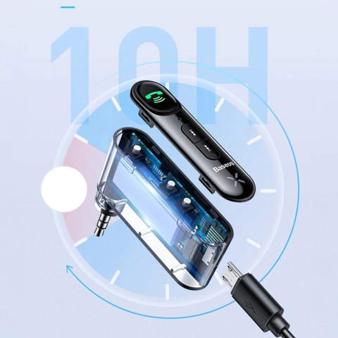 Transmiter Bluetooth AUX Baseus BSBA-02 (Overseas Edition) - czarny Transmiter Bluetooth AUX Baseus BSBA-02 (Overseas Edition) - czarny
