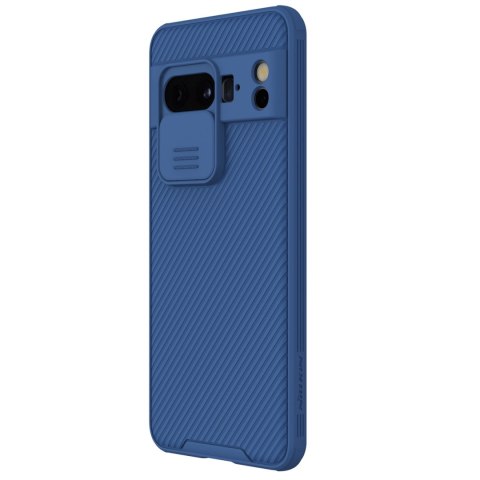 Etui z osłoną na aparat Nillkin CamShield Pro Case do Google Pixel 8 Pro - niebieskie Etui z osłoną na aparat Nillkin CamShield Pro Case do Google Pixel 8 Pro - niebieskie