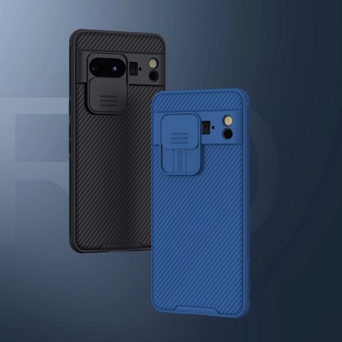 Etui z osłoną na aparat Nillkin CamShield Pro Case do Google Pixel 8 Pro - niebieskie Etui z osłoną na aparat Nillkin CamShield Pro Case do Google Pixel 8 Pro - niebieskie