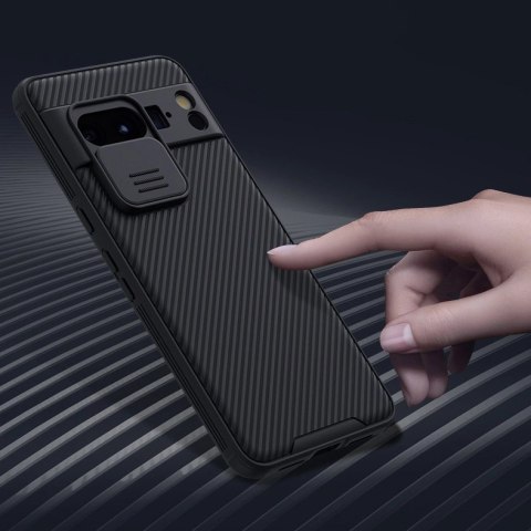 Etui z osłoną na aparat Nillkin CamShield Pro Case do Google Pixel 8 Pro - niebieskie Etui z osłoną na aparat Nillkin CamShield Pro Case do Google Pixel 8 Pro - niebieskie