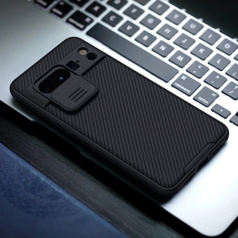 Etui z osłoną na aparat Nillkin CamShield Pro Case do Google Pixel 8 Pro - niebieskie Etui z osłoną na aparat Nillkin CamShield Pro Case do Google Pixel 8 Pro - niebieskie