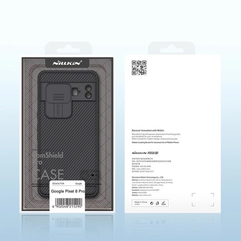 Etui z osłoną na aparat Nillkin CamShield Pro Case do Google Pixel 8 Pro - niebieskie Etui z osłoną na aparat Nillkin CamShield Pro Case do Google Pixel 8 Pro - niebieskie