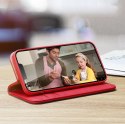 Etui z portfelem Dux Ducis Hivo z blokadą RFID do iPhone 15 Plus - brązowe