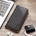 Etui z portfelem Dux Ducis Hivo z blokadą RFID do iPhone 15 Plus - brązowe