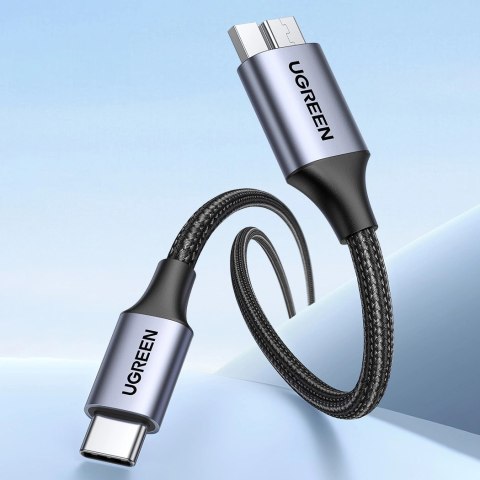 Kabel USB C / micro USB-B 3.0 Ugreen US565 5Gb/s 3A 1m - szary Kabel USB C / micro USB-B 3.0 Ugreen US565 5Gb/s 3A 1m - szary