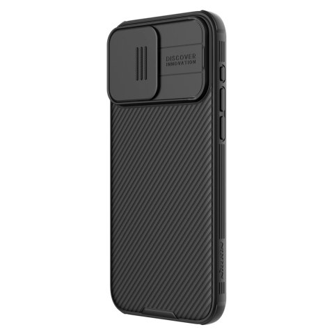Pancerne etui Nillkin CamShield Pro Magnetic Case do iPhone 15 Pro Max z osłoną na aparat - czarne Pancerne etui Nillkin CamShield Pro Magnetic Case do iPhone 15 Pro Max z osłoną na aparat - czarne