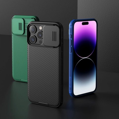 Pancerne etui Nillkin CamShield Pro Magnetic Case do iPhone 15 Pro Max z osłoną na aparat - czarne Pancerne etui Nillkin CamShield Pro Magnetic Case do iPhone 15 Pro Max z osłoną na aparat - czarne