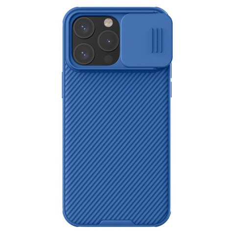 Pancerne etui Nillkin CamShield Pro Magnetic Case do iPhone 15 Pro Max z osłoną na aparat - niebieskie Pancerne etui Nillkin CamShield Pro Magnetic Case do iPhone 15 Pro Max z osłoną na aparat - niebieskie