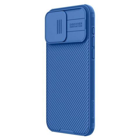 Pancerne etui Nillkin CamShield Pro Magnetic Case do iPhone 15 Pro z osłoną na aparat - niebieskie Pancerne etui Nillkin CamShield Pro Magnetic Case do iPhone 15 Pro z osłoną na aparat - niebieskie