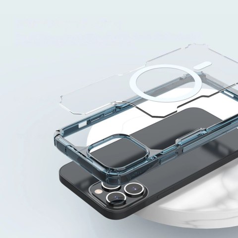Pancerne etui z MagSafe Nillkin Nature Pro do iPhone 15 Pro Max - niebieskie Pancerne etui z MagSafe Nillkin Nature Pro do iPhone 15 Pro Max - niebieskie