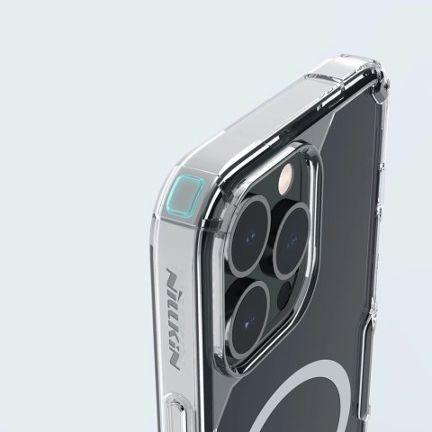 Pancerne etui z MagSafe Nillkin Nature Pro do iPhone 15 Pro Max - niebieskie Pancerne etui z MagSafe Nillkin Nature Pro do iPhone 15 Pro Max - niebieskie