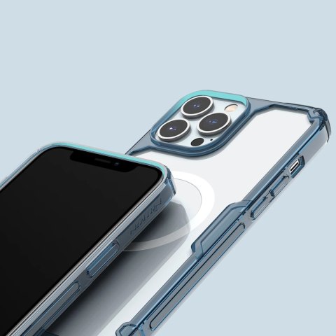 Pancerne etui z MagSafe Nillkin Nature Pro do iPhone 15 Pro Max - niebieskie Pancerne etui z MagSafe Nillkin Nature Pro do iPhone 15 Pro Max - niebieskie