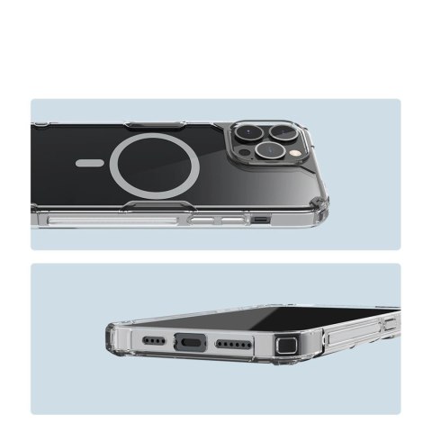 Pancerne etui z MagSafe Nillkin Nature Pro do iPhone 15 Pro Max - niebieskie Pancerne etui z MagSafe Nillkin Nature Pro do iPhone 15 Pro Max - niebieskie