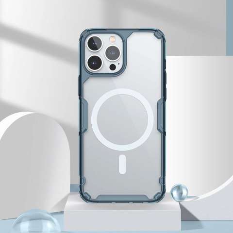 Pancerne etui z MagSafe Nillkin Nature Pro do iPhone 15 Pro Max - niebieskie Pancerne etui z MagSafe Nillkin Nature Pro do iPhone 15 Pro Max - niebieskie
