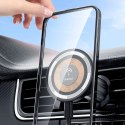 Uchwyt magnetyczny z ładowarką indukcyjną MagSafe na kratkę wentylacyjną 15W Dudao F12MAX - czarna