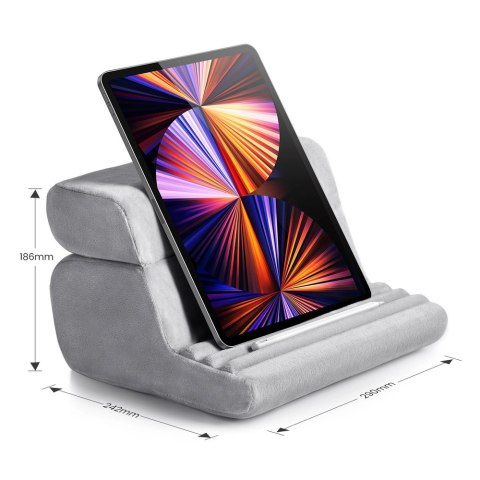 Ugreen welurowa składana podstawka na tablet telefon szary (60646 LP473) Ugreen welurowa składana podstawka na tablet telefon szary (60646 LP473)