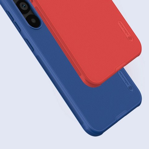 Wzmocnione etui Nillkin Super Frosted Shield Pro do Samsung Galaxy S23 FE - niebieskie Wzmocnione etui Nillkin Super Frosted Shield Pro do Samsung Galaxy S23 FE - niebieskie