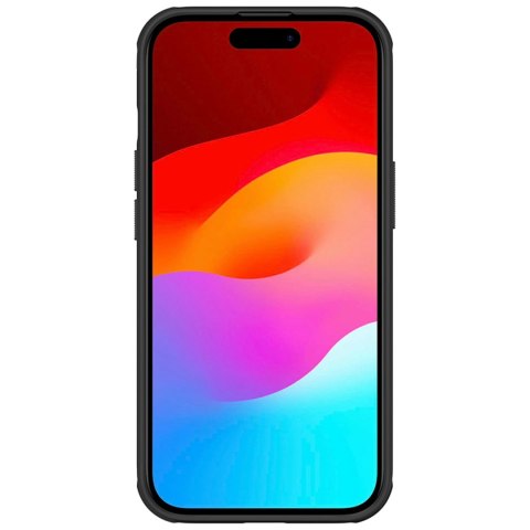 Wzmocnione etui Nillkin Super Frosted Shield Pro do iPhone 15 - czarne Wzmocnione etui Nillkin Super Frosted Shield Pro do iPhone 15 - czarne