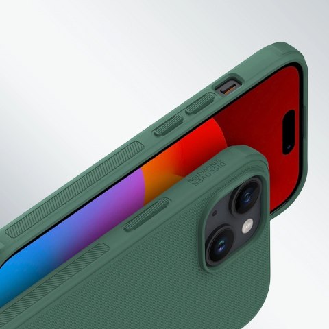 Wzmocnione etui Nillkin Super Frosted Shield Pro do iPhone 15 - czarne Wzmocnione etui Nillkin Super Frosted Shield Pro do iPhone 15 - czarne