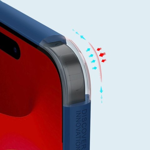 Wzmocnione etui do iPhone 15 Plus Nillkin Super Frosted Shield Pro - niebieskie Wzmocnione etui do iPhone 15 Plus Nillkin Super Frosted Shield Pro - niebieskie