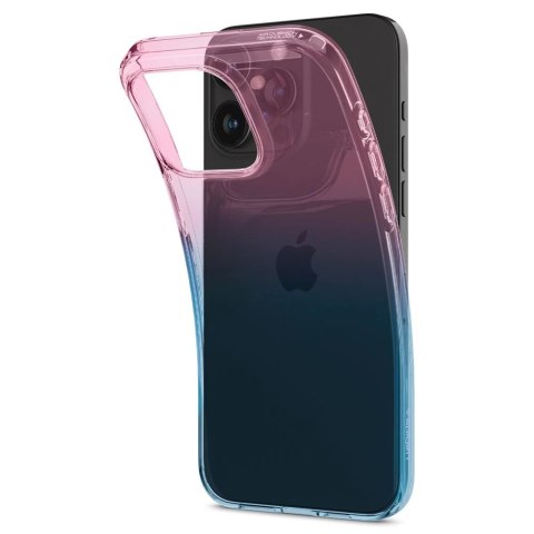 Etui Spigen Liquid Crystal na iPhone 15 Pro - różowo-niebieskie Etui Spigen Liquid Crystal na iPhone 15 Pro - różowo-niebieskie