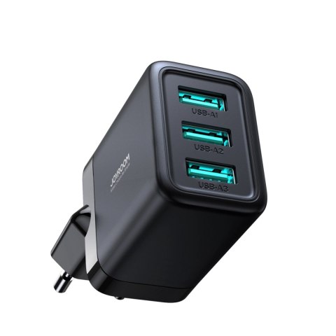 Ładowarka sieciowa Joyroom JR-TCN02 3xUSB-A 17W 3.4A - czarna Ładowarka sieciowa Joyroom JR-TCN02 3xUSB-A 17W 3.4A - czarna