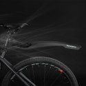 Błotnik Rockbros DNB8001BK z czerwoną lampką LED - czarny