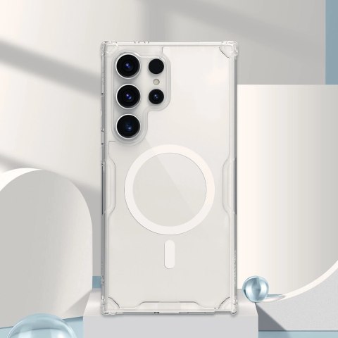Etui Nillkin Nature Pro pancerne z magnetycznym ringiem do Samsung Galaxy S24 Ultra - białe Etui Nillkin Nature Pro pancerne z magnetycznym ringiem do Samsung Galaxy S24 Ultra - białe